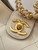Chanel 25SS AS5403 Hobo Handbag Shiny Lambskin & Gold-Tone Metal Apricot