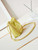 CHANEL 22 Mini Handbag Washed Canvas & Gold-Tone Metal AS3980 Yellow