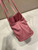 Prada 1BG586 Rose Red Small Prada Dada nappa leather bag