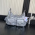 Chanel AS5302 Hobo Shiny Lambskin & Silver-Tone Metal Silver