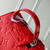 LV M12863 Louis Vuitton Locker Dopp Kit Monogram Taurillon Red