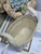 Dior  M2840 Small Signature Bucket Bag Blue Dior Oblique Chambray with Raffia Effect and Light Biscuit Smooth Calfskin