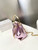 Jimmy Choo Bon Bon Purple Mirror Fabric Mini Bag with Metal Handle BONBONXVKOO0022