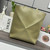 Loewe XL Puzzle Fold tote in shiny calfskin B933Q18X01 Lemon Green
