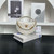 Chanel AP4584 25S  Pouch Grained Purple Calfskin Imitation Pearl Gold
