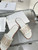 Dior KCO138CTU Dway Slide White Calfskin and Gold-Finish Studs Fashion Shoes D82980