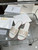 Dior KCO138CTU Dway Slide White Calfskin and Gold-Finish Studs Fashion Shoes D82980