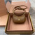 MiuMiu 5BC161 Leather Hobo Shoulder Bag Brown