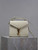 YSL 623930 Cassandra Mini Top Handle Bag In Crocodile pattern Leather White