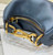 Fendi 7AS089 Nano Fendigraphy Gray Blue Leather Charm 80056S