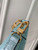 LV N85900 Louis Vuitton Loop Pm Ostrich leather Bag Blue Glaze