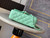 Chanel AS5243 Mini Flap Bag with Top Handle Lambskin & Lacquered Metal Light Green