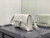 Balenciaga 671355 Women's Downtown XS Shoulder Bag Crocodile Embossed White