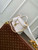LV N85911 Louis Vuitton Vanity Chain Pouch Ostrich leather Bag White Pearl