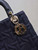 Dior M0565 Medium Lady Dior Bag Black Graphic canvas