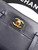 Chanel AS6130 Small Flap Bag Grained Shiny Calfskin & Gold-Tone Metal Navy Blue