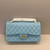 Chanel A01112 Flap Classic 11.12 Handbag Lambskin Lake Blue