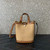 Valentino 0314 Garavani Rockstud Leather bucket Bag Raffia