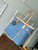 LV M13192 Louis Vuitton Neverfull MM Tote Bag Denim Blue
