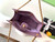 Chanel AS5303 Hobo Suede & Gold-Tone Metal Light Purple