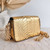 Tom Ford 25116800041 Metallic Gold Python Natalia Chain Shoulder Bag