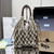 Prada Noué medium cotton macramé bag 1BC111 Gray