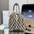 Prada Noué medium cotton macramé bag 1BC111 Gray