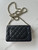 Chanel AP4241 Classic Wallet On Chain Grained Shiny Calfskin Black