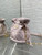Dior S5223 Miss Caro Mini Bucket Bag with Drawstring Pink Macrocannage Lambskin
