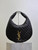 Saint Laurent YSL 858160 ICARE hobo in quilted nappa Balck