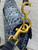 Dior M0455 Saddle Bag With Strap Blue Denim Dior Oblique Jacquard M0456
