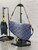 Dior M0455 Saddle Bag With Strap Blue Denim Dior Oblique Jacquard M0456