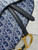 Dior M0455 Saddle Bag With Strap Blue Denim Dior Oblique Jacquard M0456