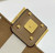 Fendi 8BS017  Baguette Mini Apricot denim-effect FF jacquard bag