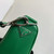 Prada Leather Prada Triangle shoulder bag 1BH190 Green