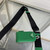 Prada Leather Prada Triangle shoulder bag 1BH190 Green