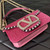Valentino V3WCRYSTALSILVER Valentino Locò Foldover Top Small Shoulder Bag Pink