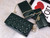 Dior S0204 Lady Dior Pouch Patent Cannage Calfskin Dark green