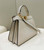 Fendi 8BN327 Peekaboo ISeeU Small White Selleria bag with 556 hand-sewn topstitches 80133Am