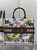 Dior M1286 Souvenir Large Dior Book Tote Natural Raffia and Multicolor Embroidered M1133