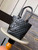 Chanel A98003 Vintage Large Bucket bag Black with Patent leather CC
