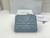 Dior S5173 Caro Dahlia Wallet Blue Supple Cannage Calfskin