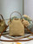Dior Small Caro Bucket Bag Powder Natural Raffia M3372