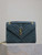 YSL 600185 Envelope Meduim In Light Blue Suede Leather