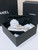 Chanel CC resin white with chain teeth gold and silver logo buckle 1.5cm AA0925