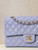 Chanel A01112 Flap Classic 11.12 Handbag Calfskin & Gold-Tone Metal Light Purple