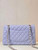 Chanel A01112 Flap Classic 11.12 Handbag Calfskin & Gold-Tone Metal Light Purple