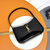 YSL 710318 MINI LE 5 À 7 IN Patent LEATHER Black