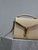 YSL 623930 Cassandra Mini Top Handle Bag In Grain De Poudre Embossed Leather Apricot