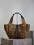 YSL 763435 LE 5 À 7 BEA  in leopard-print pony hair and nappa leather